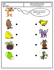 okul öncesi renk kavramı renkleri eşleştir çalışma sayfaları